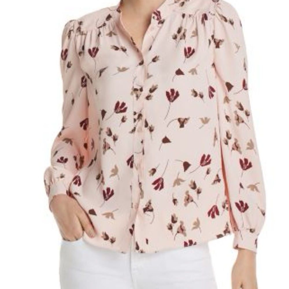 Joie Blush Floral Blouse